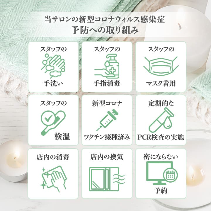 新型コロナウイルス感染症予防への取り組み